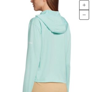 Columbia PFG Mint Green Fishing / Outdoor Hooded Shirt